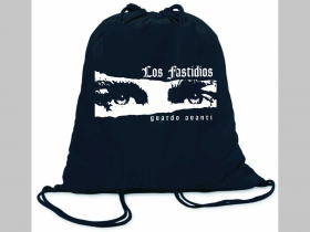 Los Fastidios  ľahké sťahovacie vrecko ( batôžtek / vak ) s čiernou šnúrkou, 100% bavlna 100 g/m2, rozmery cca. 37 x 41 cm